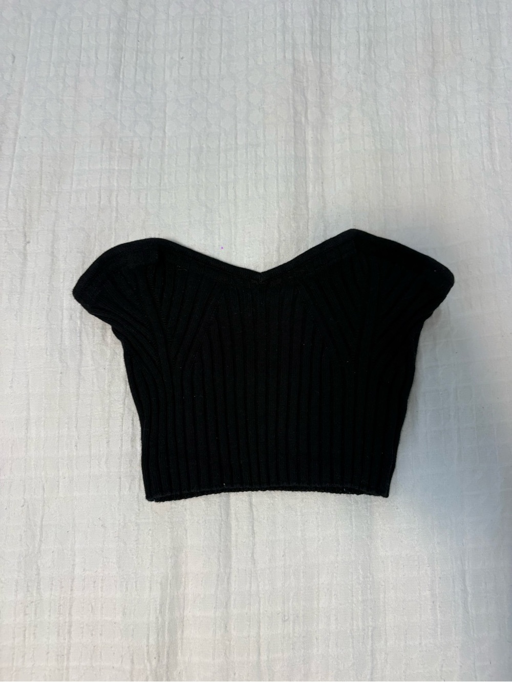 Urban Outfitters Black Ribbed Tube Top